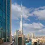 Burj Khalifa View From Private Terrace In Downtown